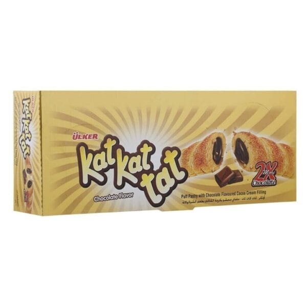 Ulker Kat Kat Tat Chocolate Puff Pastry Cocoa Cream Filling (24 pcs x 26g)