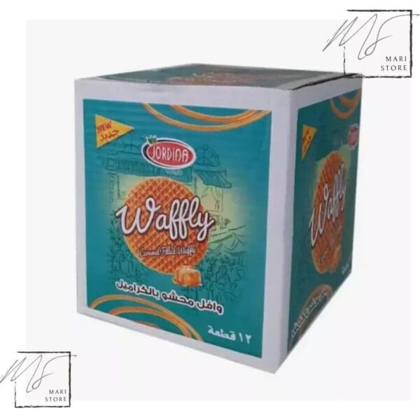 12 Pieces Of Jordina Waffly Caramel Filled Waffle 38g