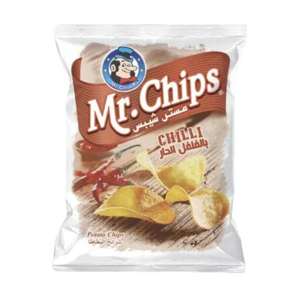 9 Pack X Mr.Chips Potato Chili Flavor (35 Gram) مستر شيبس بالفلفل الحار
