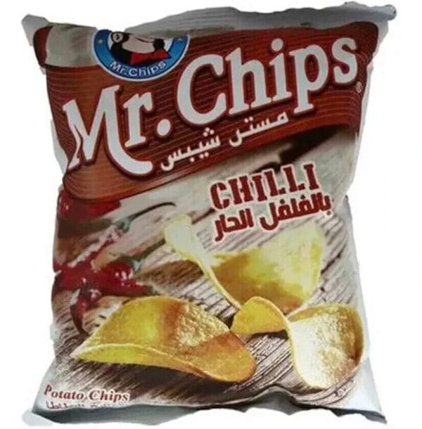 18 Pack X Mr. Chips Potato Chili Hot Spicy Flavor (13 Gram) مستر شيبس