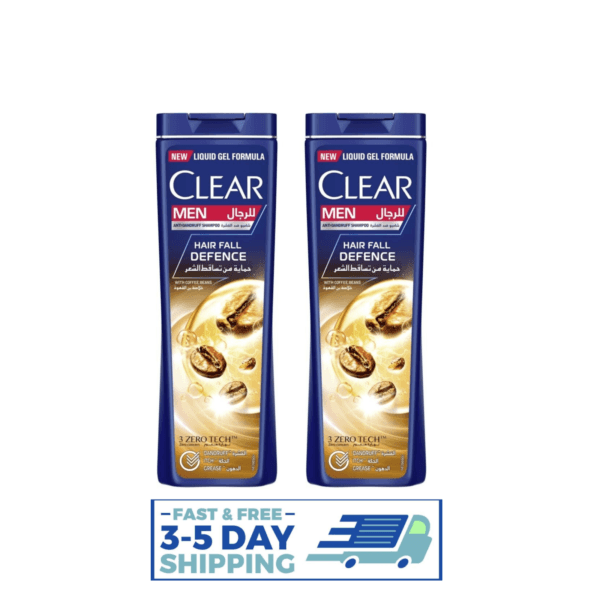 Clear Men's Anti-Dandruff Shampoo Hair fall Defence with coffee beans 360ml