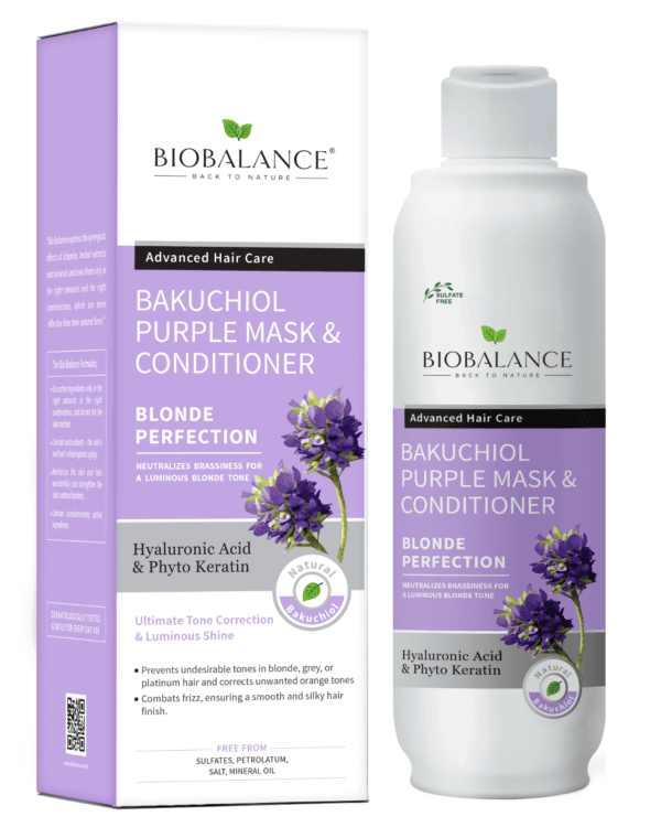 Bio Balance Bakuchiol purple Conditione Blonde Perfection Hyaluronic Acid 330 ml