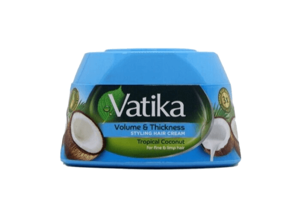 Vatika Naturals Volume & Thickness Style Hair Cream Coconut,Henna,Almond,  140ml