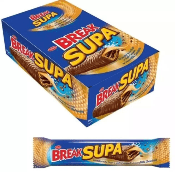 24 X Tiffany Break Supa Crunchy Wafer Chocolate Fingers 19g Halal