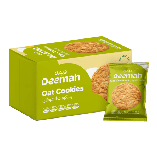 12 Pieces X Deemah Oat Cookies Healthy Biscuit Bars (33 Gram) بسكويت بالشوفان