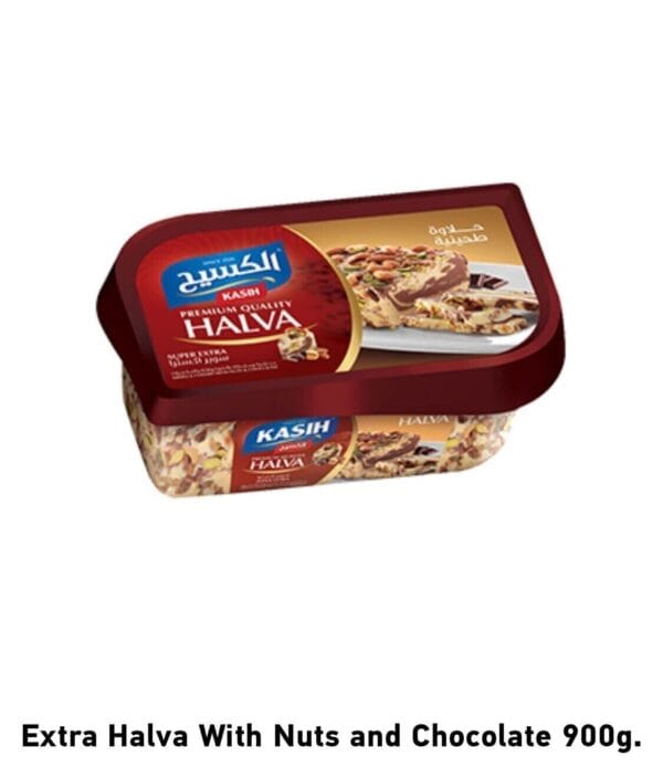 Kasih Extra Halvah With Nuts & Chocolate Wet Wt 900g Premium Quality Good Taste