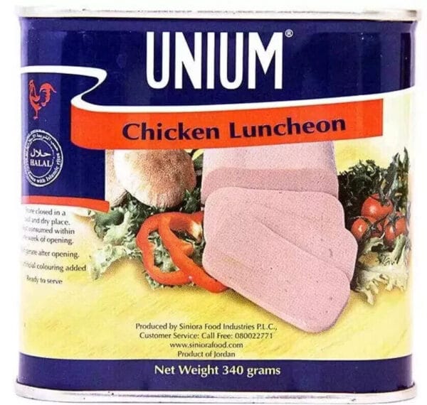 1X Unium Luncheon Chicken Halal ( 340 gram) لانشون دجاج يونيوم
