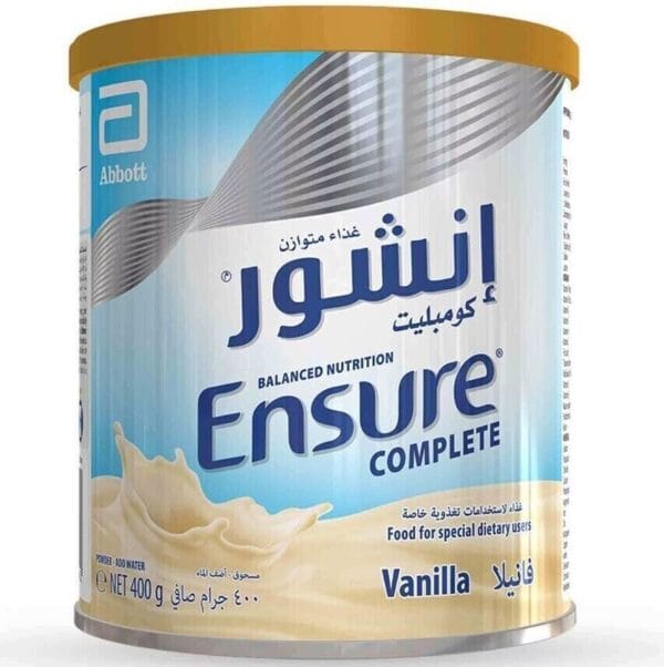 Ensure Complete Vanilla Flavor Milk Powder (400 Gram) إنشور كومبليت فانيلا
