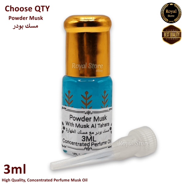 Powder Musk Tahara 3ml High Quality Arabian Concentrated perfume مسك طهارة بودر