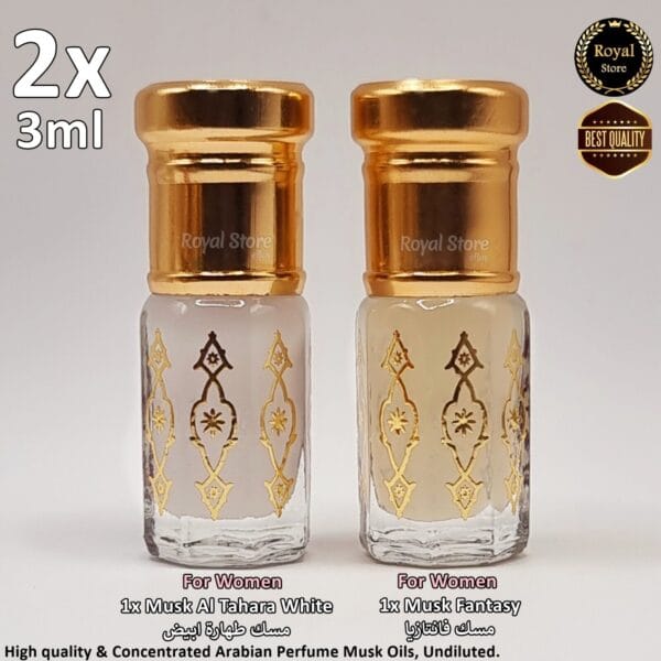 2x Musk Tahara + Musk Fantasy | Arabic Perfume Tahara High Quality مسك طهارة