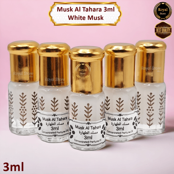 Musk Al Tahara White 3ml High Quality Arabic Misk Perfume Thick Oil مسك الطهارة