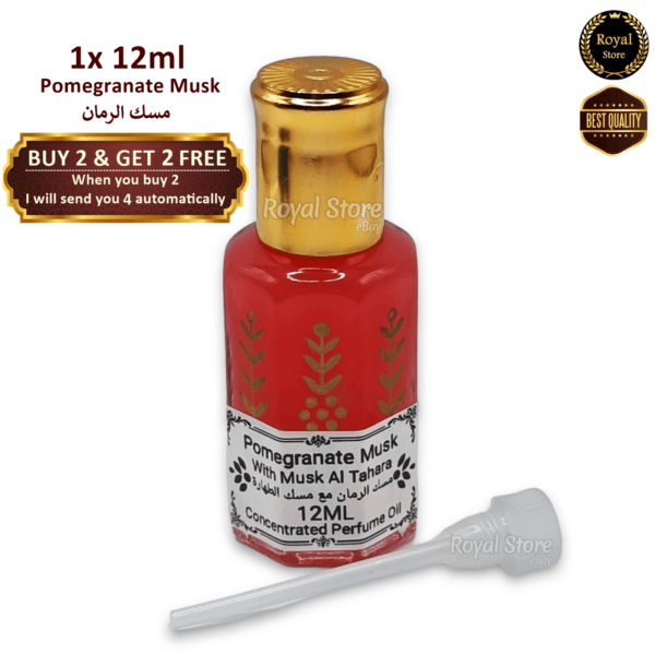 1x Pomegranate Musk Tahara 12ml Amazing Arabic Perfume Oil High Quality مسك رمان