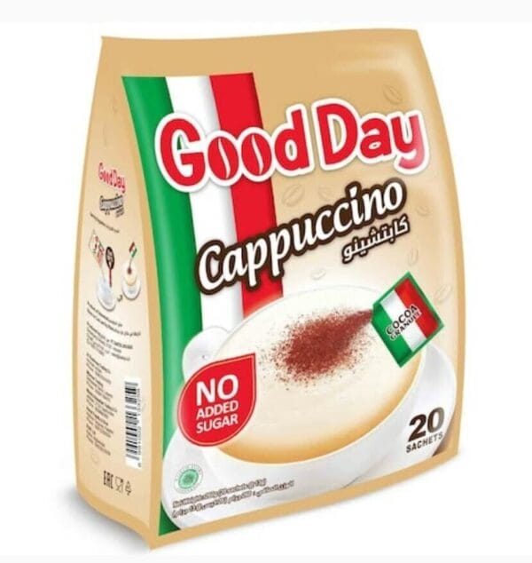 Good Day Instant Coffee Cuppuccino NO ADDED SUGAR 13g=0.45oz×20p