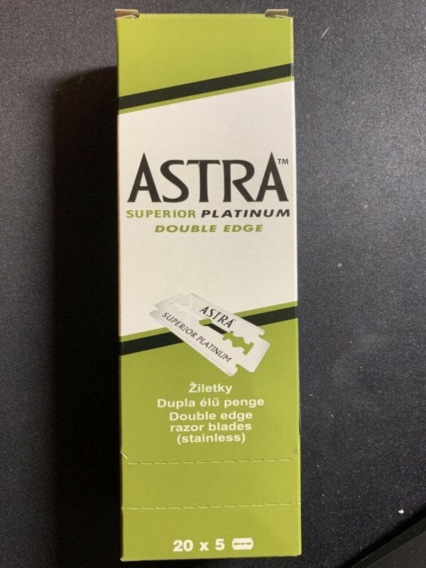 100 pack Astra Double Edge Shaving Blades Made in Russia Limited Old Stock